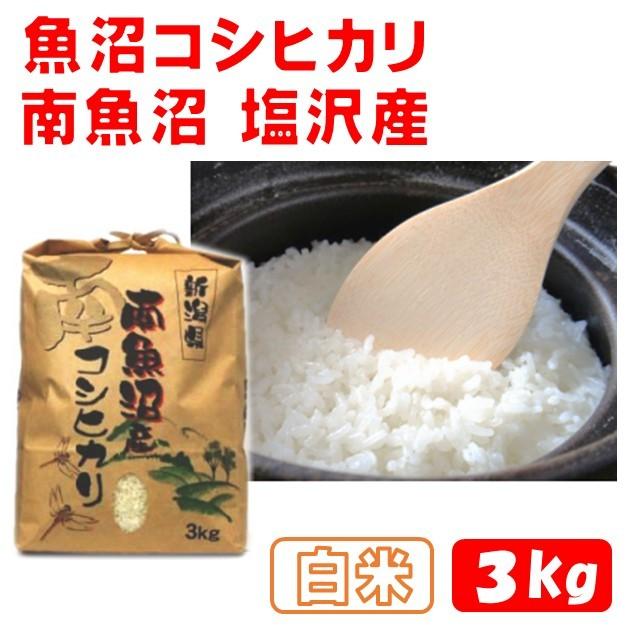 コシヒカリ 魚沼産 2023年産 白米 3kg 南魚沼産 塩沢産 産地直送