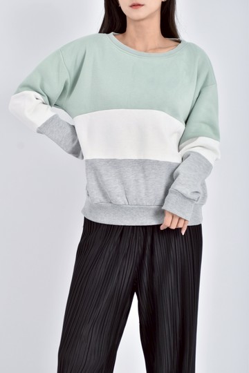 加購優惠(L) soun song win hong內刷毛三色綠色長袖上衣