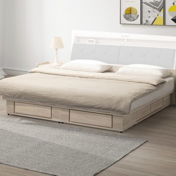 【MUNA 家居】艾洛利6尺六抽床底/共兩色淺灰橡色