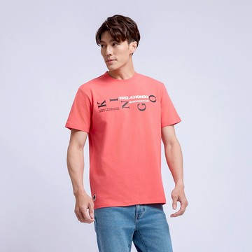 KINGO男款｜橘紅印花T恤 511122｜官方直營