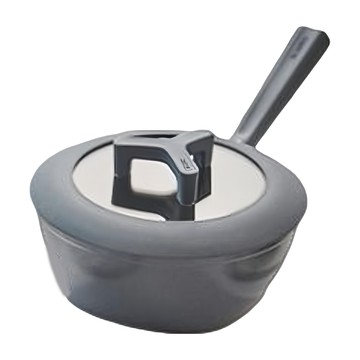 Dr.HOWS Poco 多功能 9cm 高深鍋不沾鍋 (含鍋蓋)-奶茶灰 24CM  1個