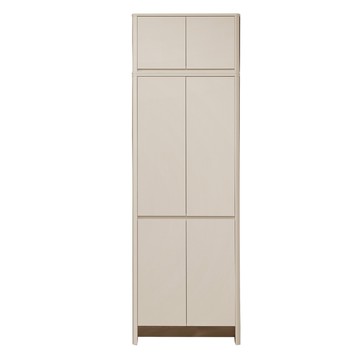 直人木業-UL莫蘭迪奶油風高被櫥四門玄關櫃79公分