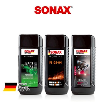 SONAX 奈米拋光組 手拋劑 機器拋 提亮車漆 黑刁底 強效除紋 除太陽紋 深層刮痕處理 (水性.低粉塵.不含矽)