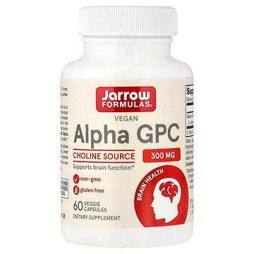 Jarrow Formulas, α-GPC，300 毫克，60 粒素食膠囊