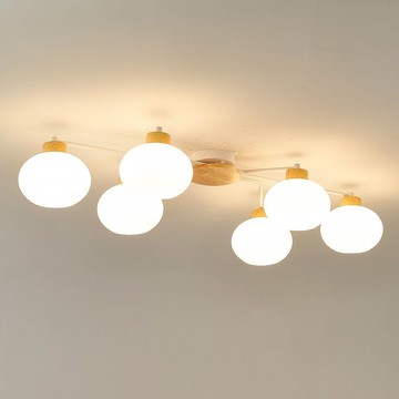 北歐風半吸頂六燈  L12-56-60841