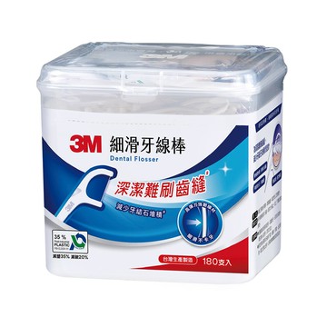【史代新文具】3M SF02 單線細滑牙線棒盒裝 (180支/盒)