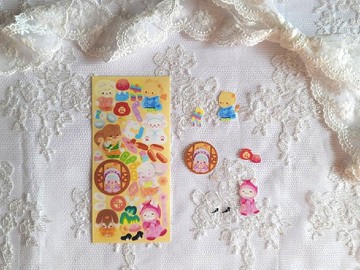 動物韓服 - 農曆新年 - 可愛動物印章貼紙 (hirin)