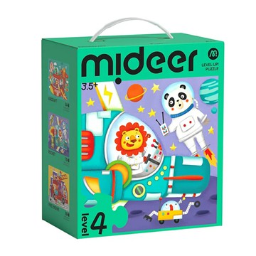 【拼圖貓】mideer - 進階式拼圖-交通(LEVEL4) MD-1646