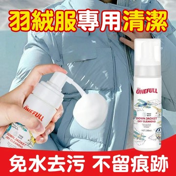 隔日達🚀羽絨服清潔劑 免水洗 強效去污漬 深層潔淨不傷布料 家用污漬清潔 去衣垢 急救神器 洗衣精洗劑 羽絨服干洗劑