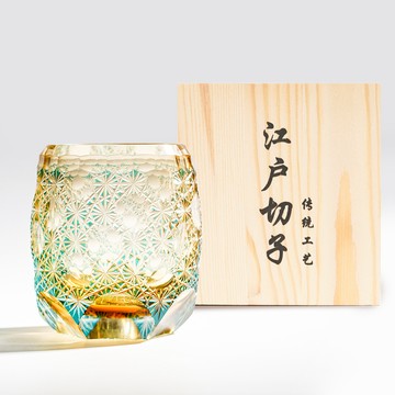 FREED 【BRAVOMART HOME】日式江戶切子 綺影光雕手工切科威士忌杯