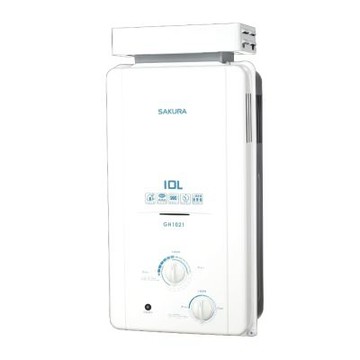 (全省安裝)櫻花10公升抗風型ABS防空燒RF式LPG熱水器桶裝瓦斯GH-1021L