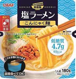 いなば 国産 塩ラーメンこんにゃく麺180G×6個