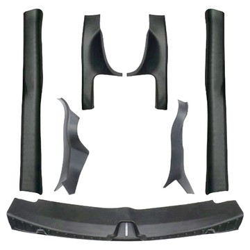 煥新Model 3門檻條護板 8件套  原車款  1組  不適用  原車款 黑色