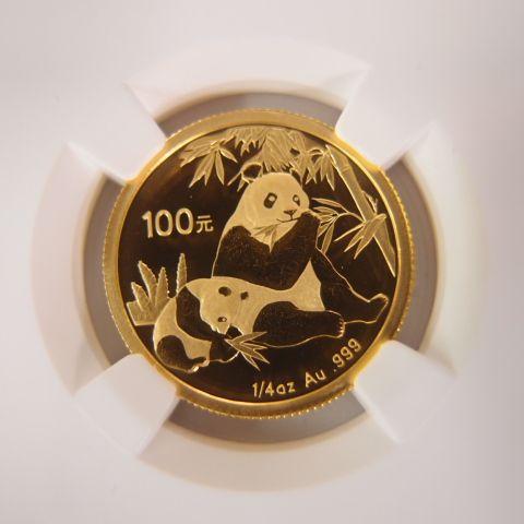 中国　パンダ金貨１／４オンス　２００７年