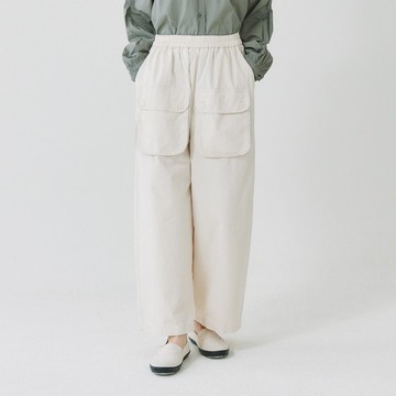 【Simply Yours】大口袋棉質褲 白F