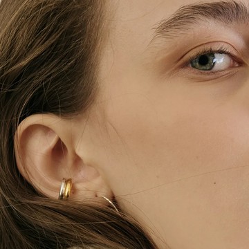 LESIS｜Hoop Ear Cuff 簡約C形耳扣 金/銀 - 925 sterling silver 銀