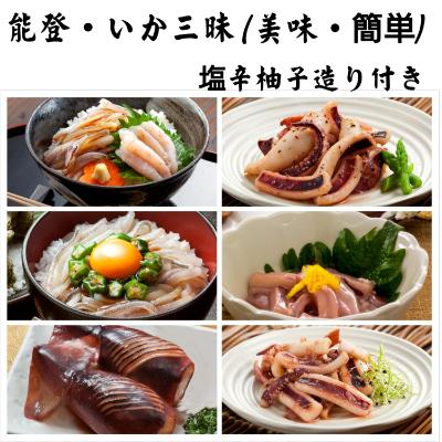 ふるさと納税 能登町 能登・いか三昧(美味・簡単)塩辛柚子造り付き