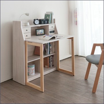 摺疊多功能桌 書桌 化妝桌 蝴蝶桌 餐桌 電腦桌【209-011】Leader傢居館