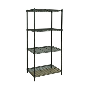 【dayneeds】輕型70x45x150公分四層烤黑波浪架