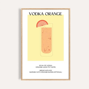伏特加橙汁 Vodka Orange / 雞尾酒系列掛畫