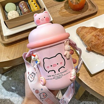 高顏值外出專用運動兒童保溫水杯男孩小巧新款不銹鋼卡通防摔