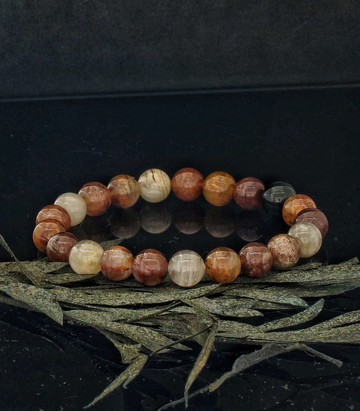 彩兔毛水晶 9mm 手鍊 ( Rutilated Quartz Bracelet )