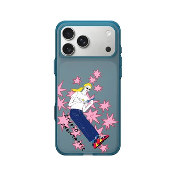 iPhone 17 Pro Max Clear (相機按鈕) 夜幕藍 - Tanaka Shen - Sparkly