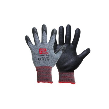 Panrico百利世P-200 加厚型透氣止滑工作手套 沾膠手套灰M*10_廠商直送