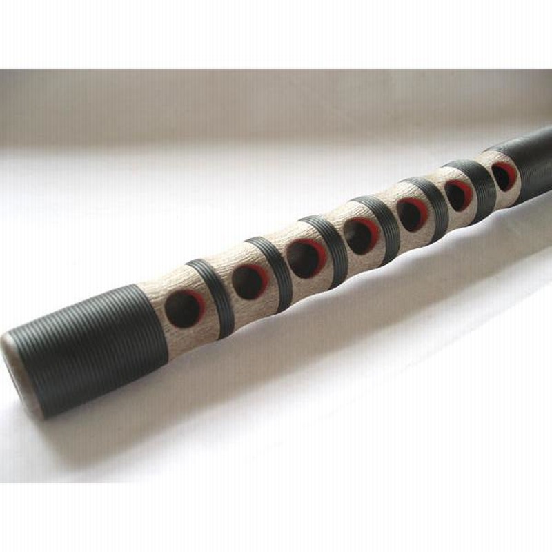 雅楽 横笛 龍笛(竜笛) 入門用 樹脂製 黒巻/赤巻 | LINEブランド
