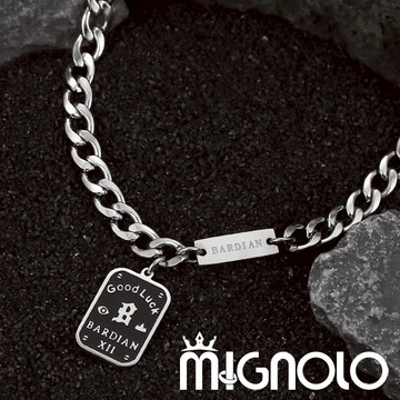 MIGNOLO💫鐵牌字母古巴項鍊 鈦鋼項鍊 百搭 項鍊 粗項鍊  嘻哈項鍊 316L醫療鋼