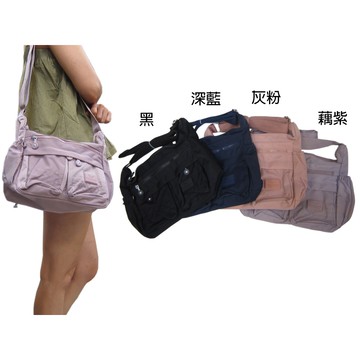 ~雪黛屋~MARTINCOCK 斜背中容量主袋+外袋共五層尼龍布水瓶外袋耐用大齒拉鍊MW2009