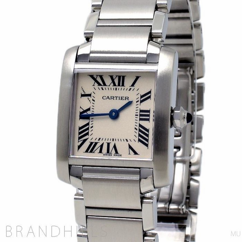 カルティエ 腕時計 レディース タンクフランセーズ SM クォーツ SS  