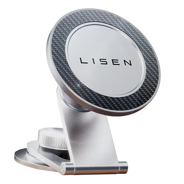 LiSEN MagSafe 特斯拉屏幕手機支架 360°任意調節 適用於特斯拉顯示器背面、車內平面處、玻璃  銀灰色  1個
