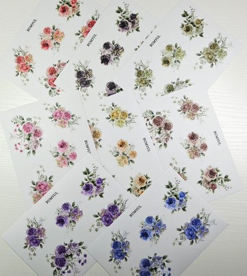 繽紛玫瑰花園裝飾貼紙