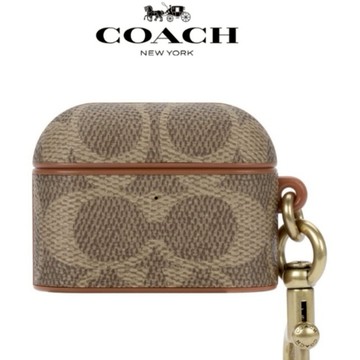 COACH AirPods Pro 1/2 代耳機保護殼 經典卡其