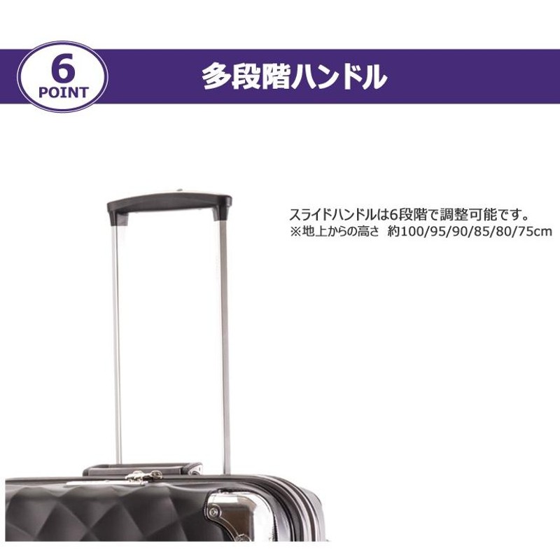 スーツケース キャリーケース 大型 Lサイズ トップオープン 上開き ピエドラ TSAロック トラベリスト フレームL TRAVELIST 送料無料  | LINEショッピング