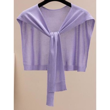 披肩外搭高端2025新款護頸薄款針織女冰絲防曬百搭圍巾夏季小坎肩