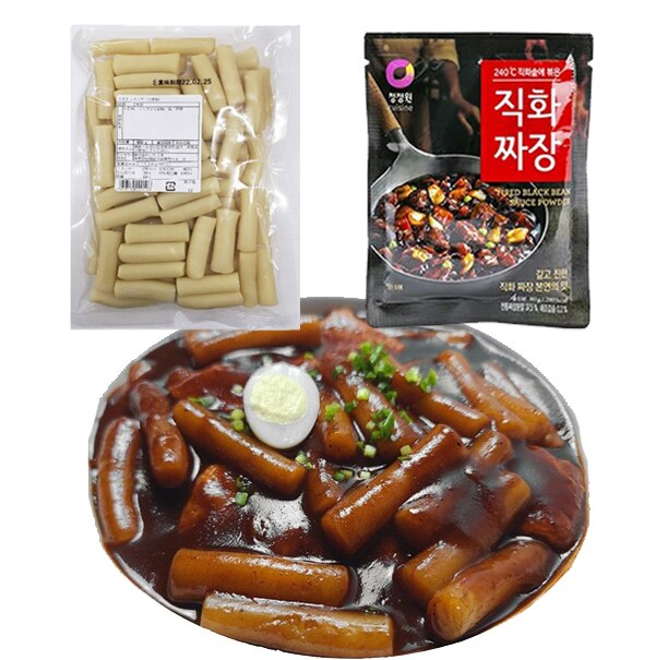 赤鬼ミルトッポキ500g直火ジャジャン粉末80gセット　韓国食品　韓国料理　トッポキ