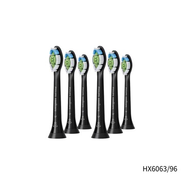 飛利浦智能鑽石標準型刷頭3入組-黑HX6063/96