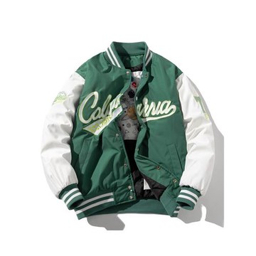 秋冬季潮牌刺繡棒球服男情侶寬松飛行員夾克棉服美式加厚棉衣外套