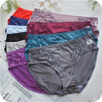 適合XL~XXL 加大柔情別緻緹花三角褲(建議29~35腰) 車工精細 優雅迷人 透氣加大性感 女生內褲 NO.9906