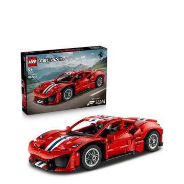LEGO 科技系列 42235 Ferrari 488 Pista 汽車(法拉利 工程模型 禮物 玩具)