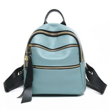 現貨+預購 後背包大拉鍊雙肩包-街頭時尚個性百搭女包包4色73fd47【獨家進口】【米蘭精品】