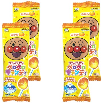 FUJIYA 不二家 麵包超人棒棒糖 隨機口味  8g  4包