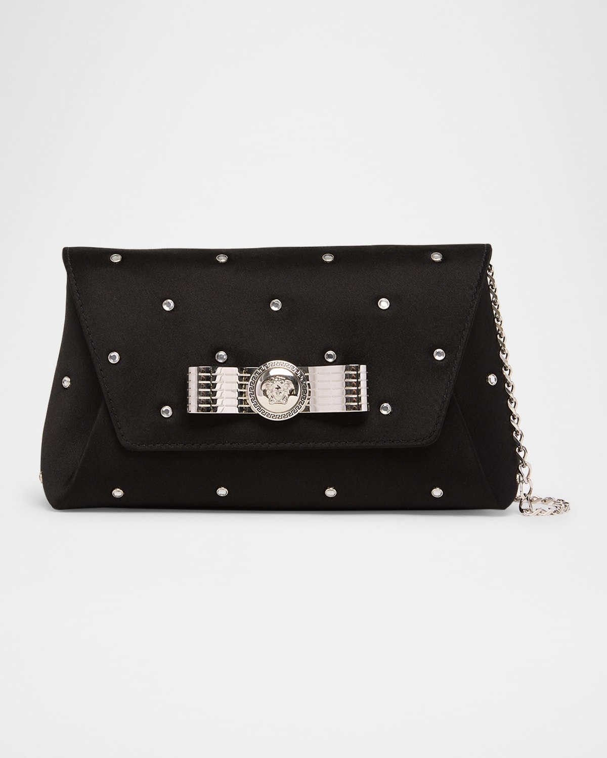 Medusa 95 Embellished Satin Clutch Bag