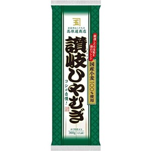 高原通商店 讃岐ひやむぎ (国産小麦) 360G ×5個