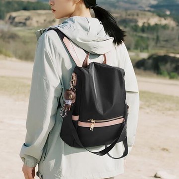 金狐貍雙肩包包女新款2025時尚大容量輕便防盜旅行女士背包高級感