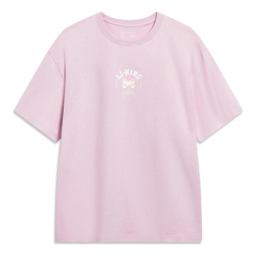 Li-Ning Chinese Culture Butterfly Graphic T-shirt 'Pink'