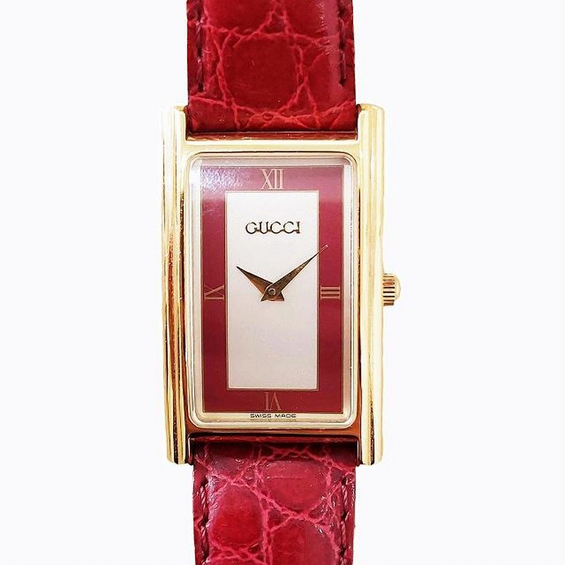 GUCCI 腕時計 2600M  赤　ビンテージ　レア GUCCI 腕時計 2600M 赤 ビンテージ レア