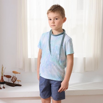 PIPPY渲染圓領上衣 藍